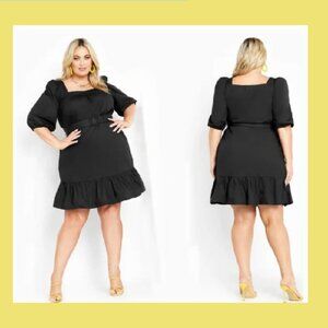 City Chic Ariya Dress black - new!